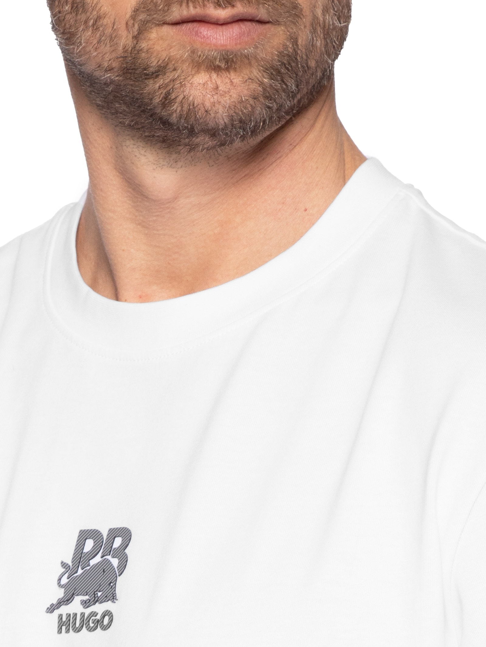 Camiseta Masculina Deckies Rb Branco Hugo