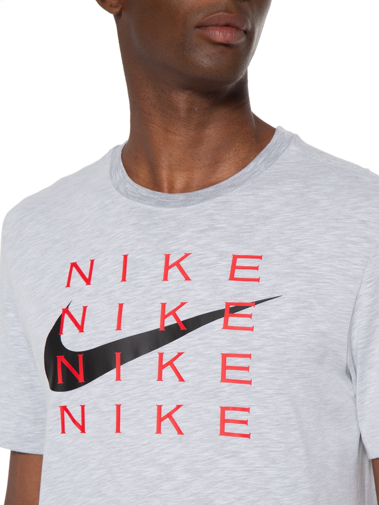 Camiseta Masculina Df Tee Slub Hbr Cinza Nike