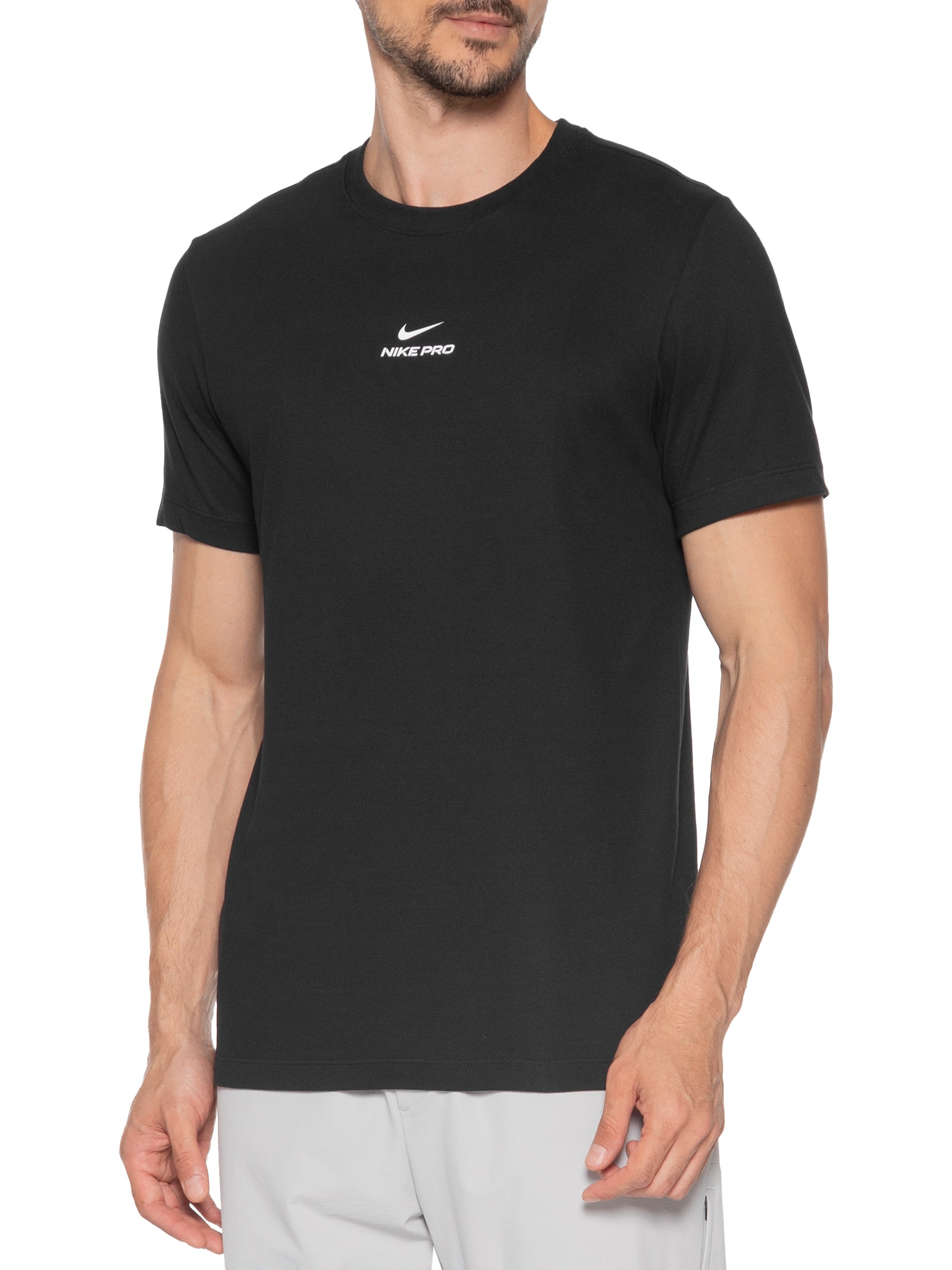 Camiseta Masculina DF TEE STD PRO - Preto - Nike