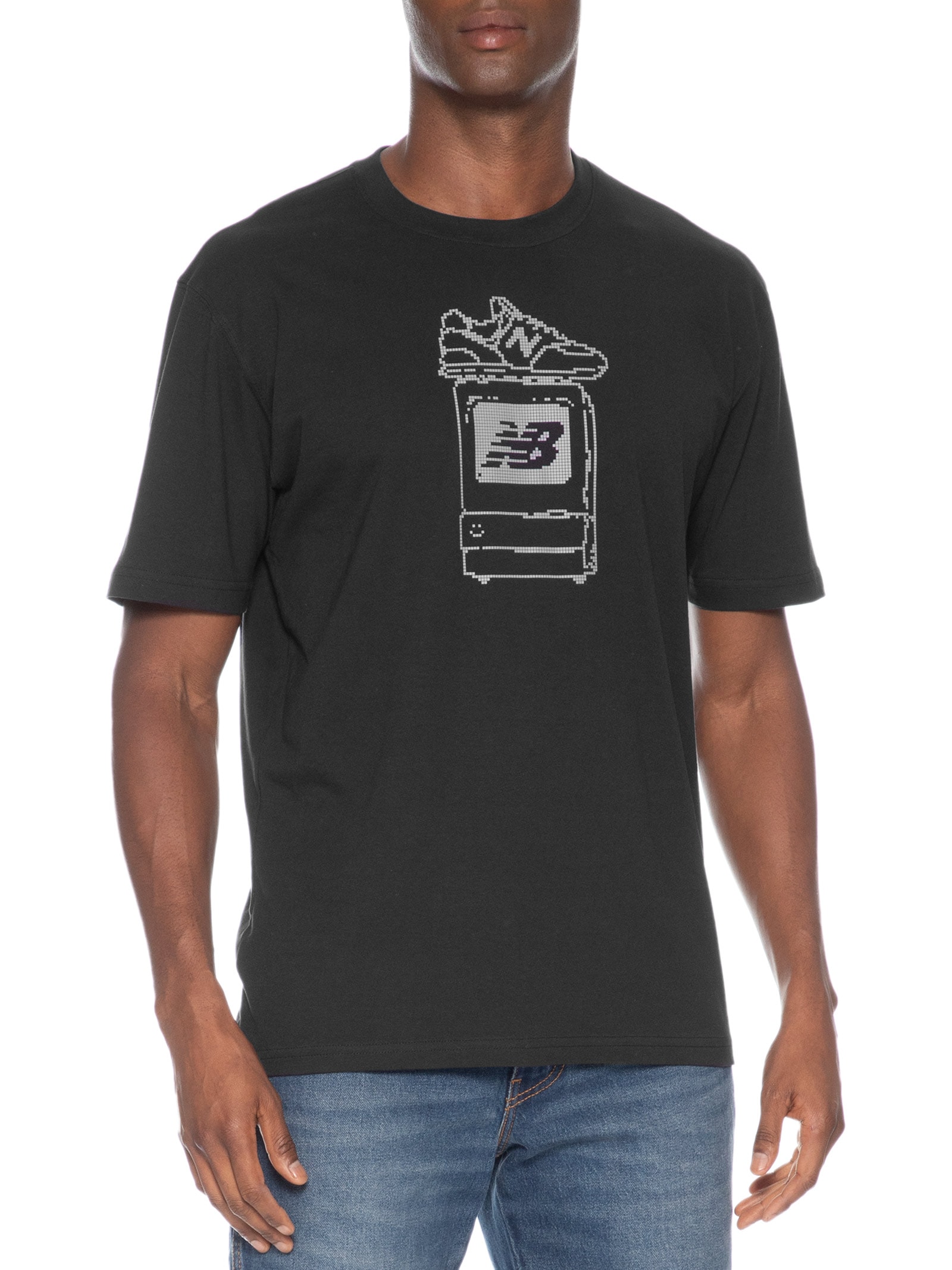 Camiseta Masculina Digitally Remastere Preto New Balance