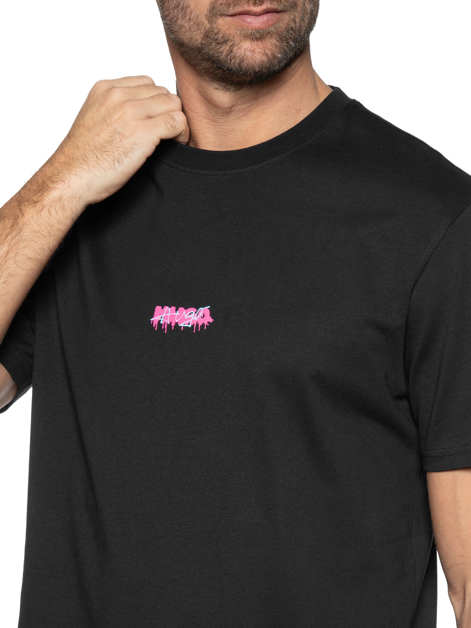 Camiseta Masculina Dindion Preto Hugo