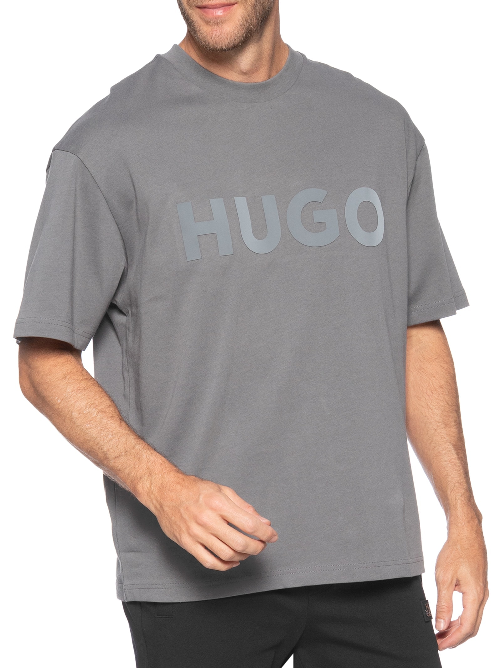 Camiseta Masculina Dinkee Cinza Hugo