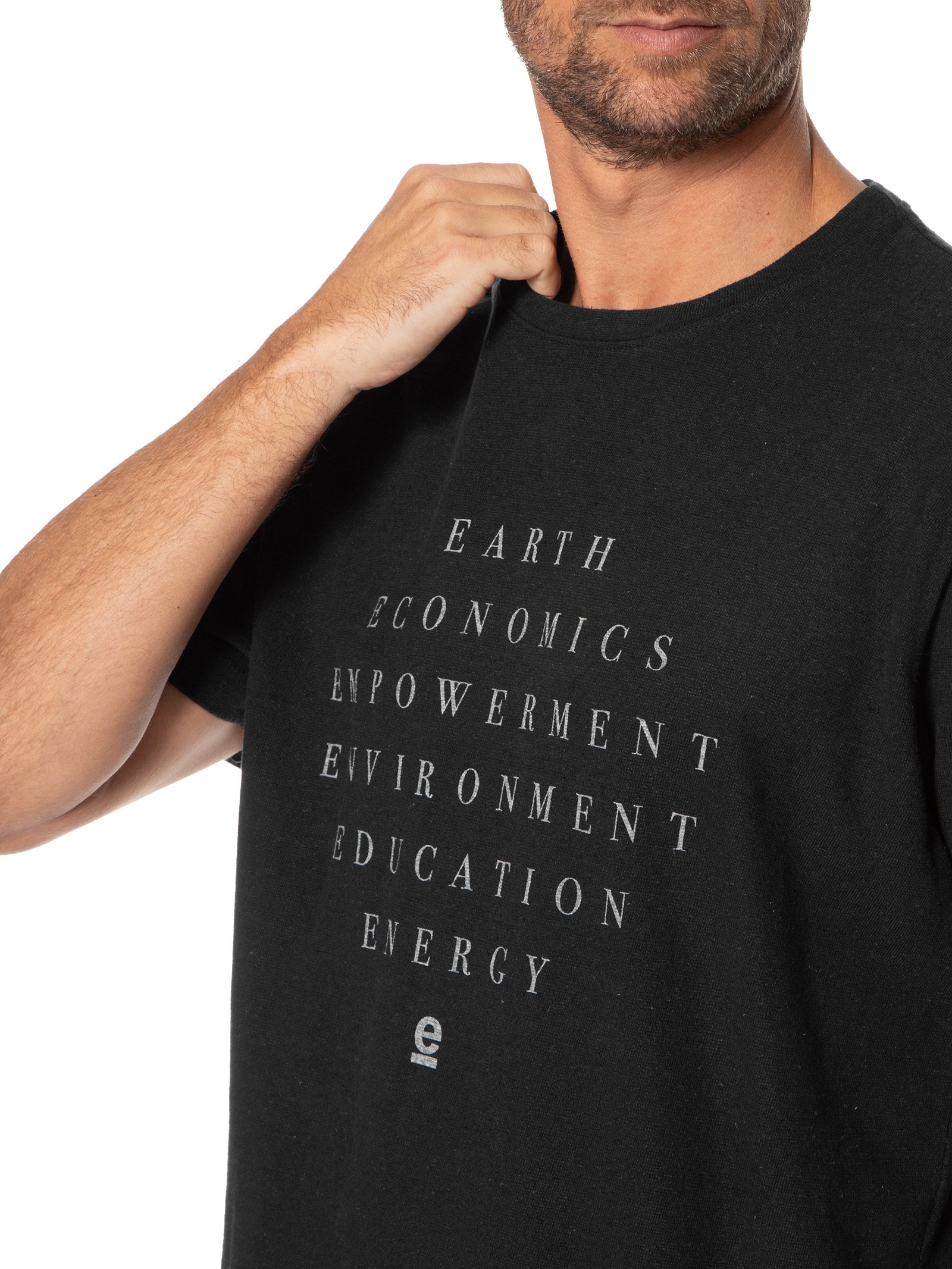 Camiseta Masculina Double 6 Es Preto Osklen