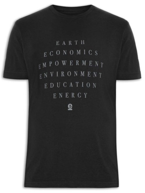 Camiseta Masculina Double 6 Es – Preto