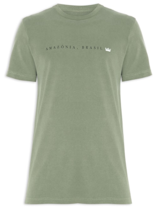 Camiseta Masculina Double Amazonia - Verde