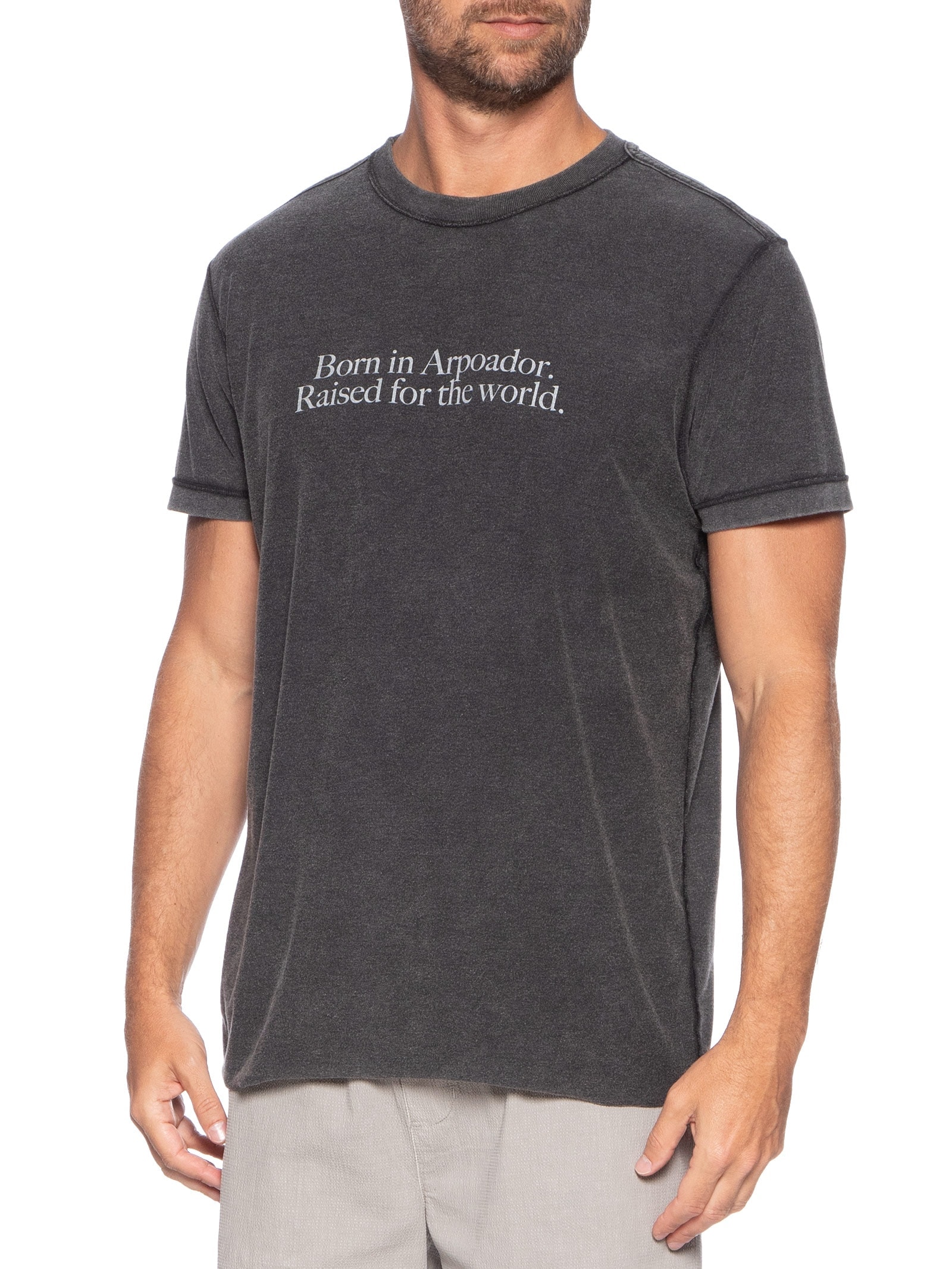 Camiseta Masculina Double Arpx Handmade Preto Osklen