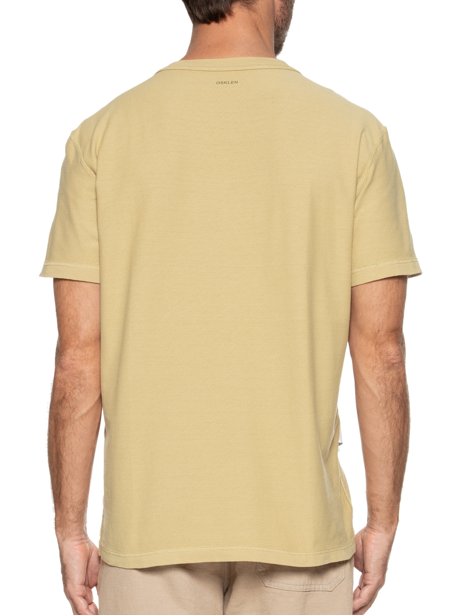 Camiseta Masculina Double Face E-Colors Mc Bege Osklen