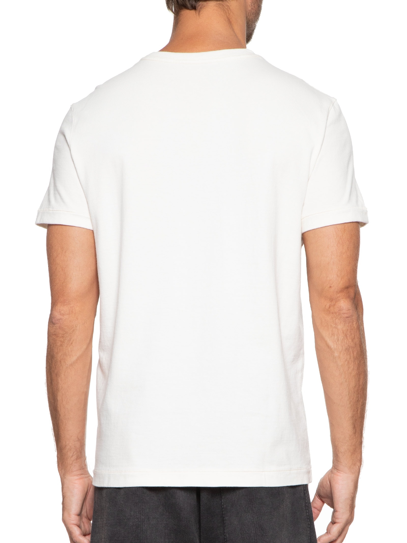 Camiseta Masculina Double Patchflower Branco Osklen