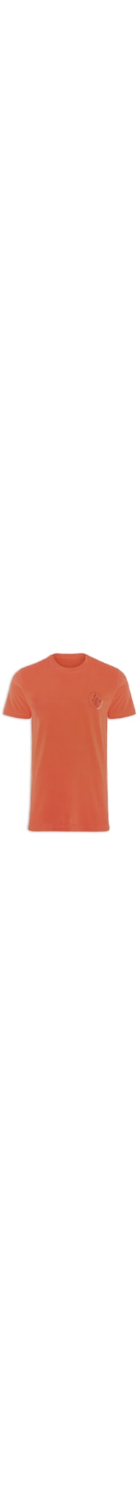 Camiseta Masculina Double Selo Pantanal - Laranja