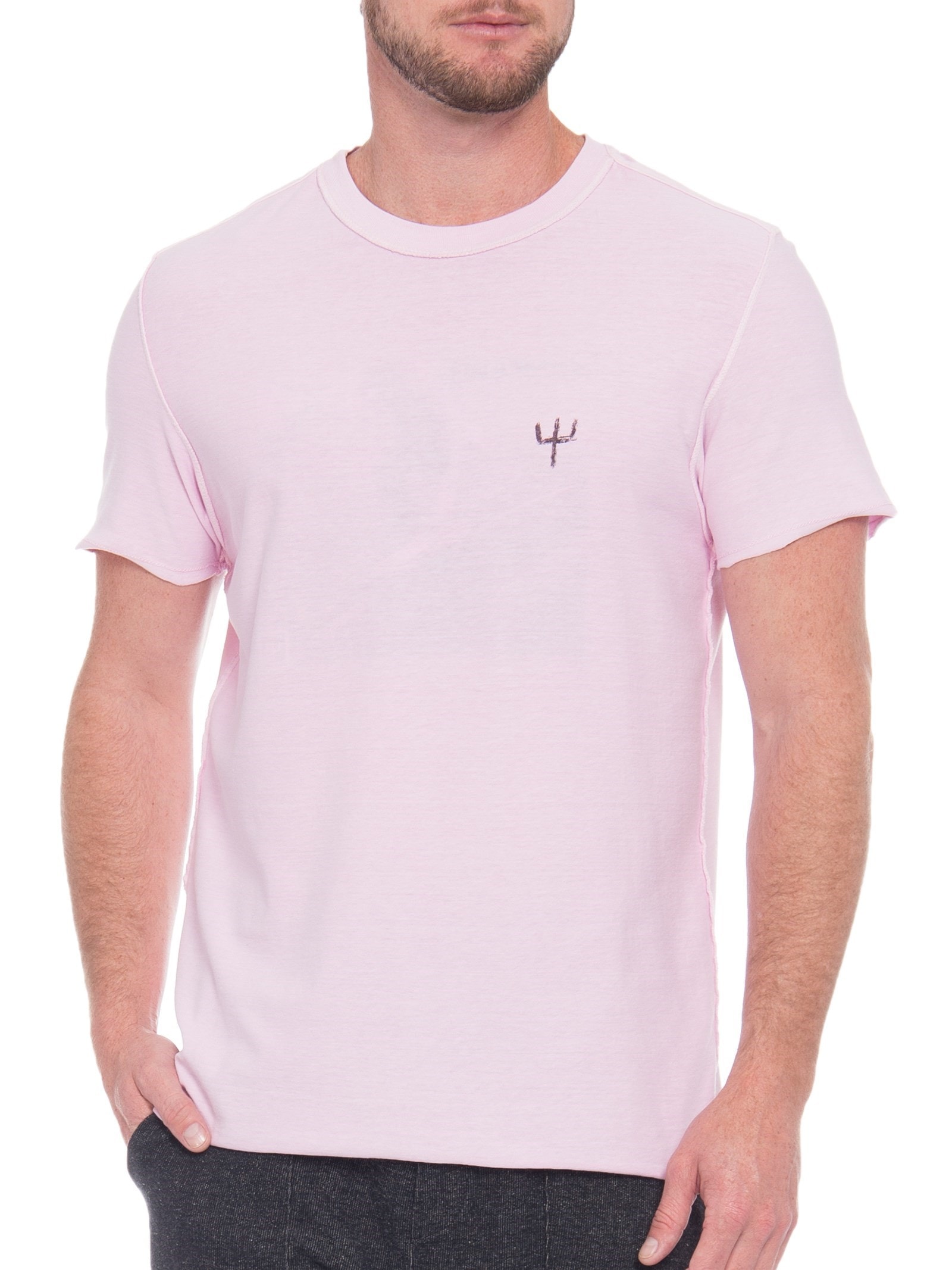 Camiseta Masculina Double Sk8 Asphalt Rosa Osklen