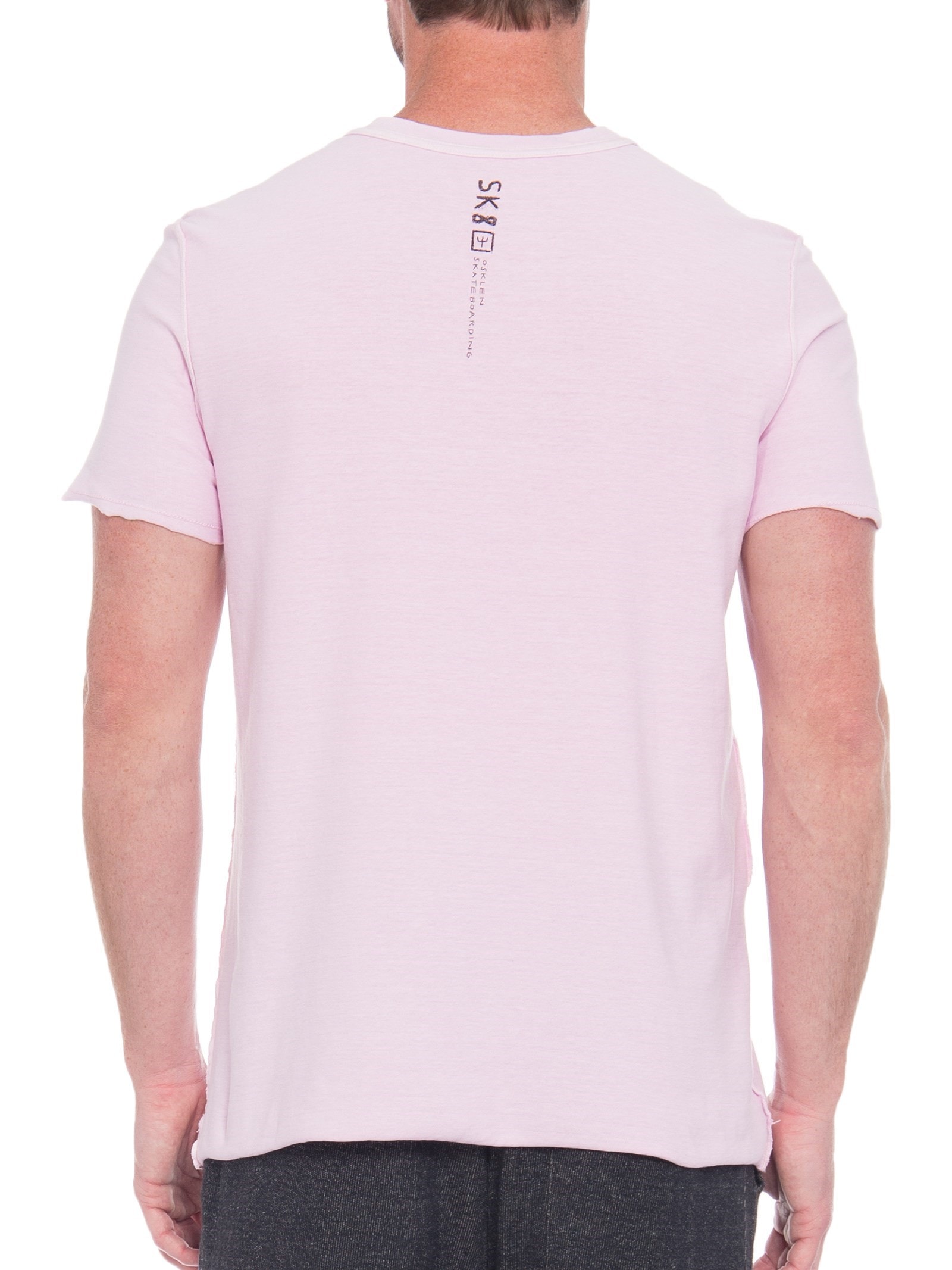 Camiseta Masculina Double Sk8 Asphalt Rosa Osklen