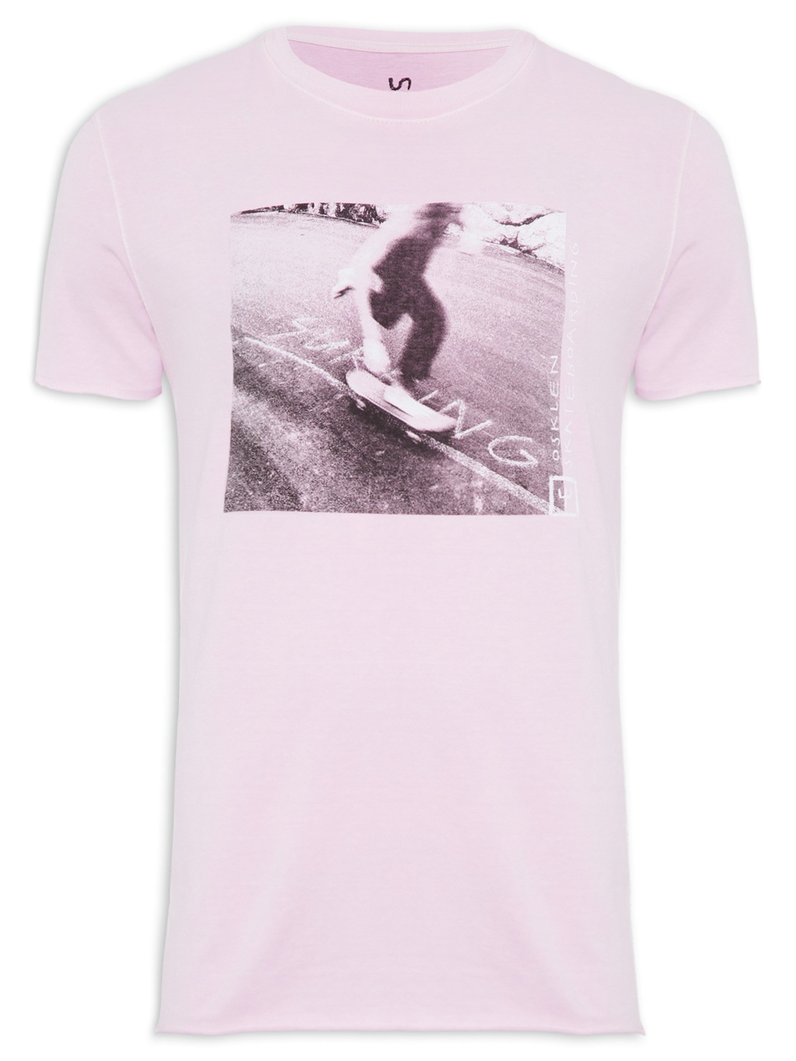 Camiseta Masculina Double Sk8 Asphalt Rosa Osklen