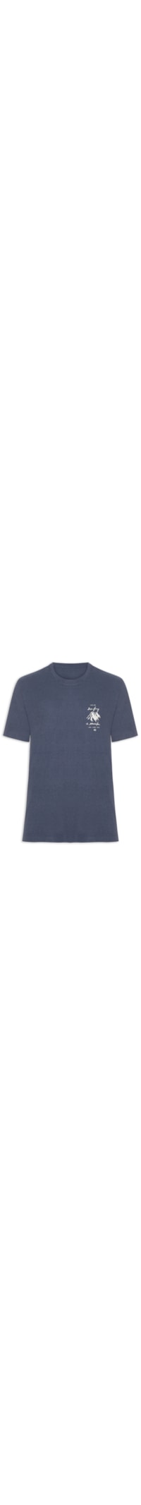 Camiseta Masculina Double STM Badge Eco – Azul