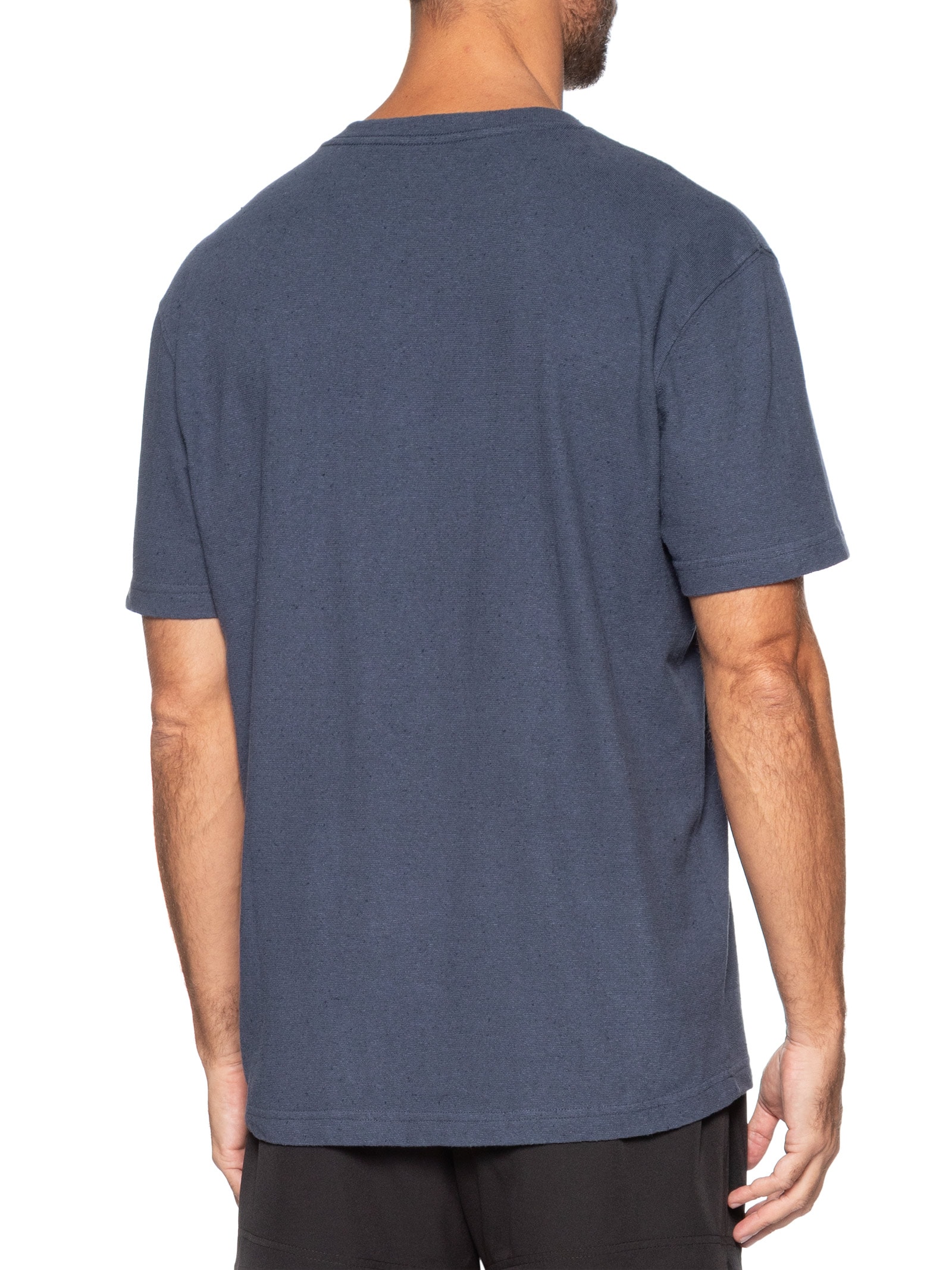 Camiseta Masculina Double STM Badge Eco – Azul Osklen