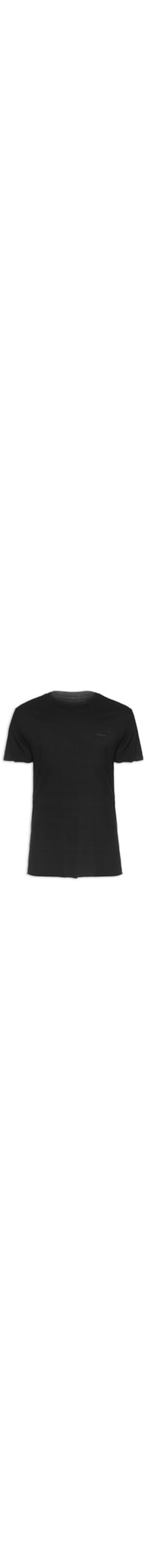 Camiseta Masculina Double Tridente Oceans - Preto