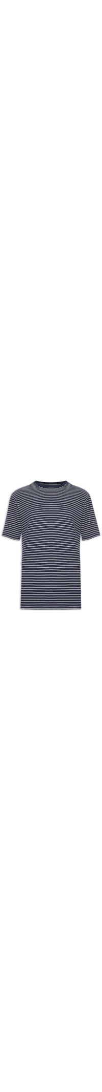 Camiseta Masculina Dover Listrada Algodão - Azul