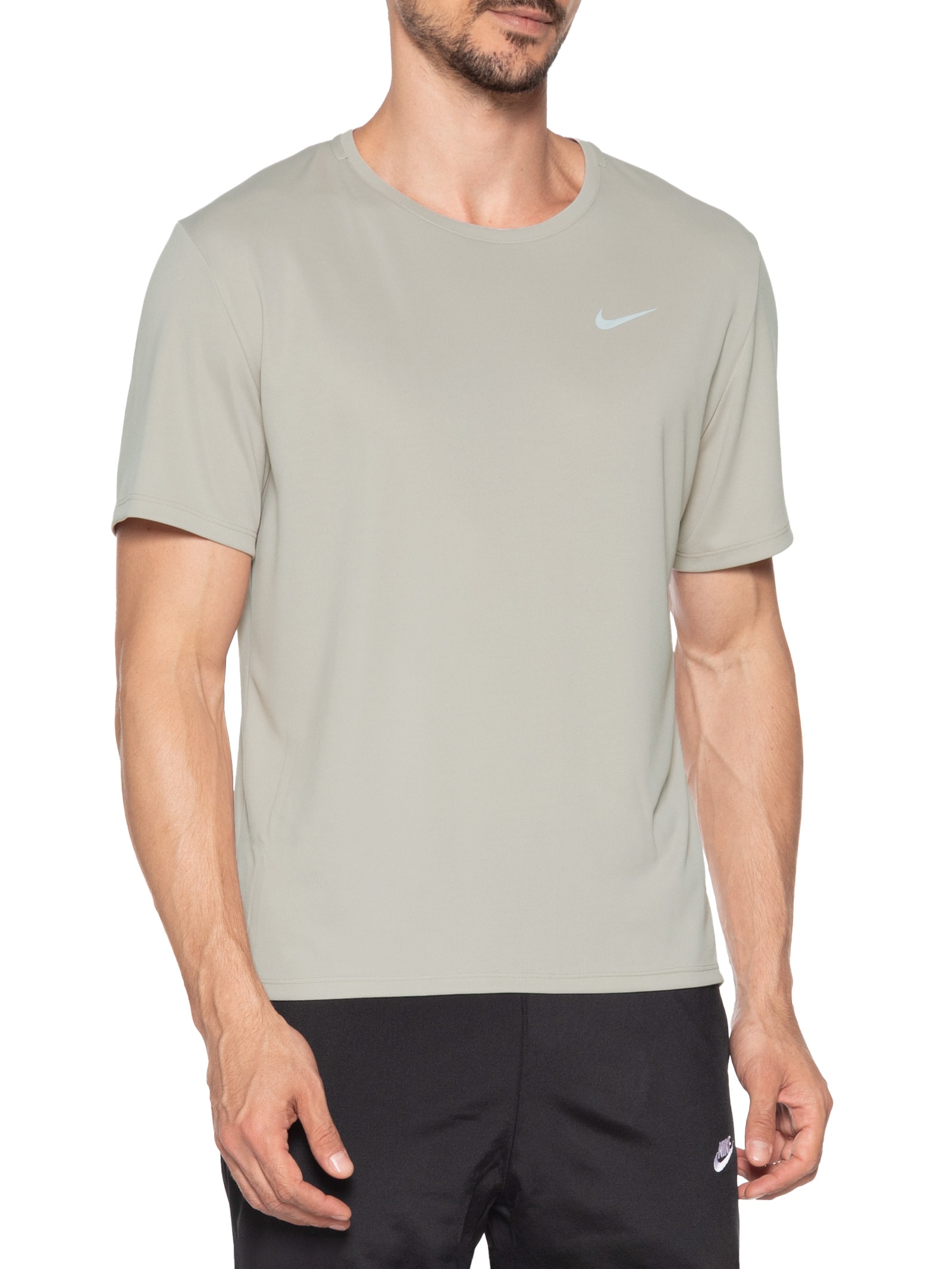 Camiseta Masculina Dri-Fit UV Miller Marrom Nike