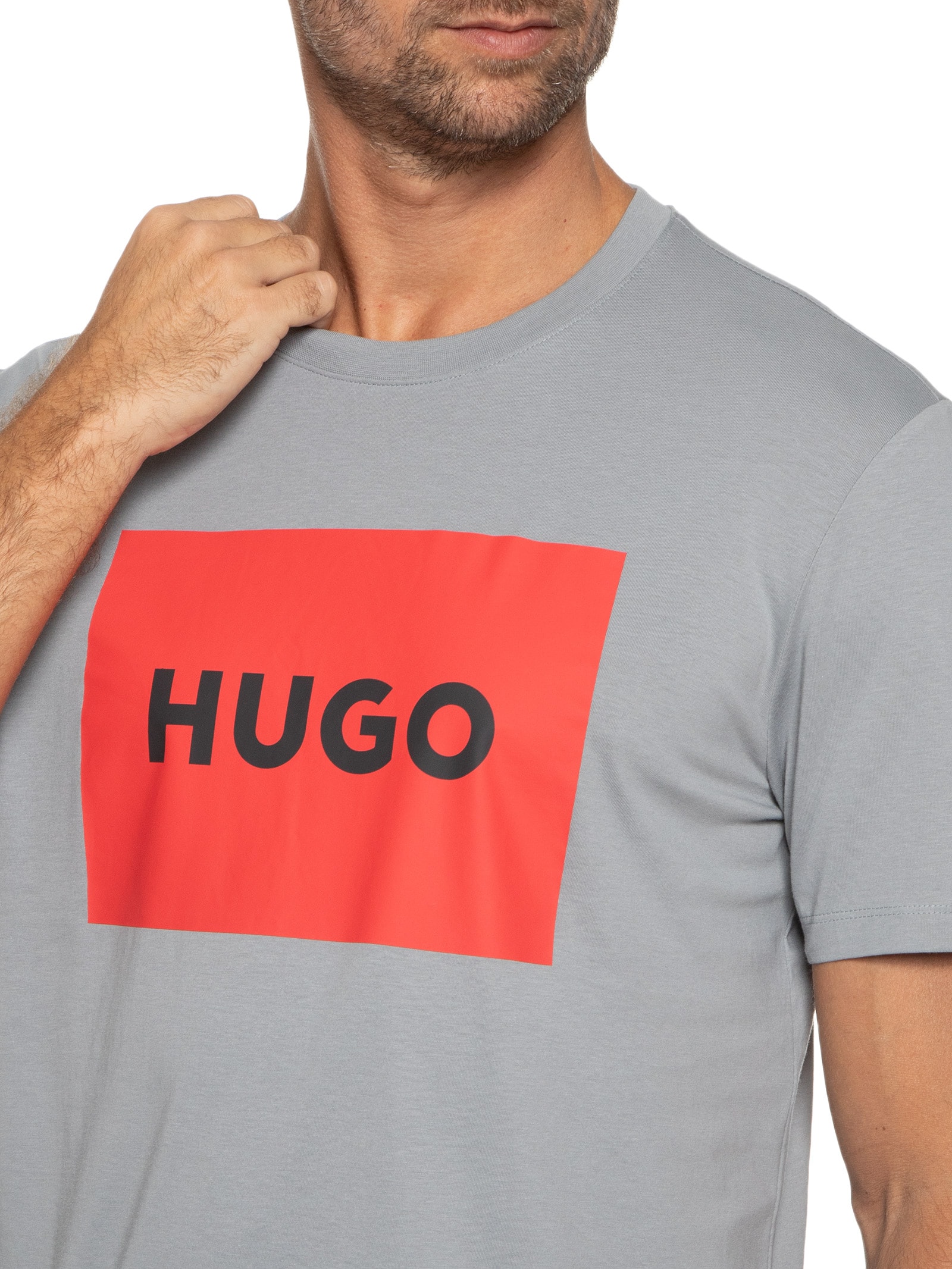 Camiseta Masculina Dulive Cinza Hugo