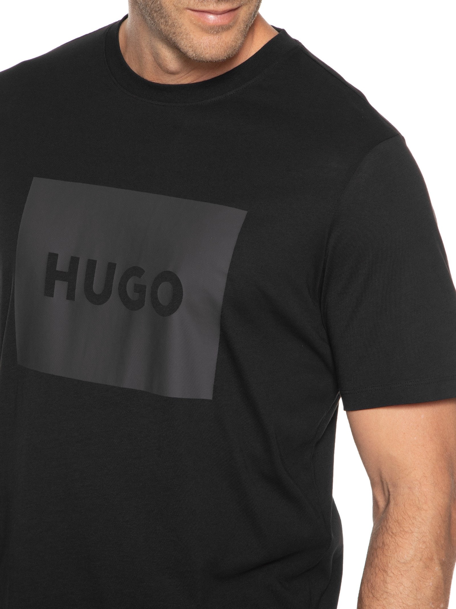 Camiseta Masculina Dulive Preto Hugo