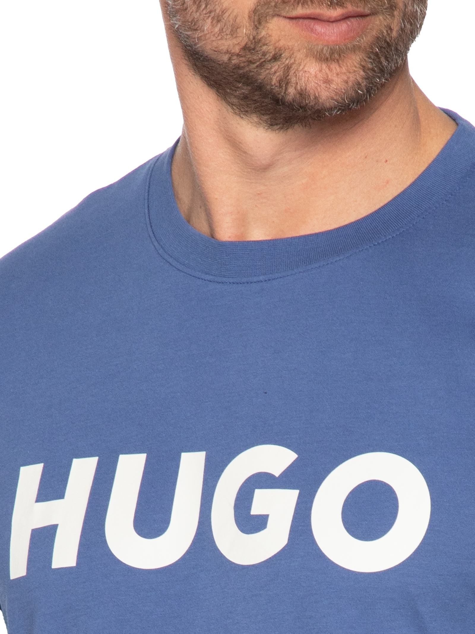 Camiseta Masculina Dulivio Azul  Hugo