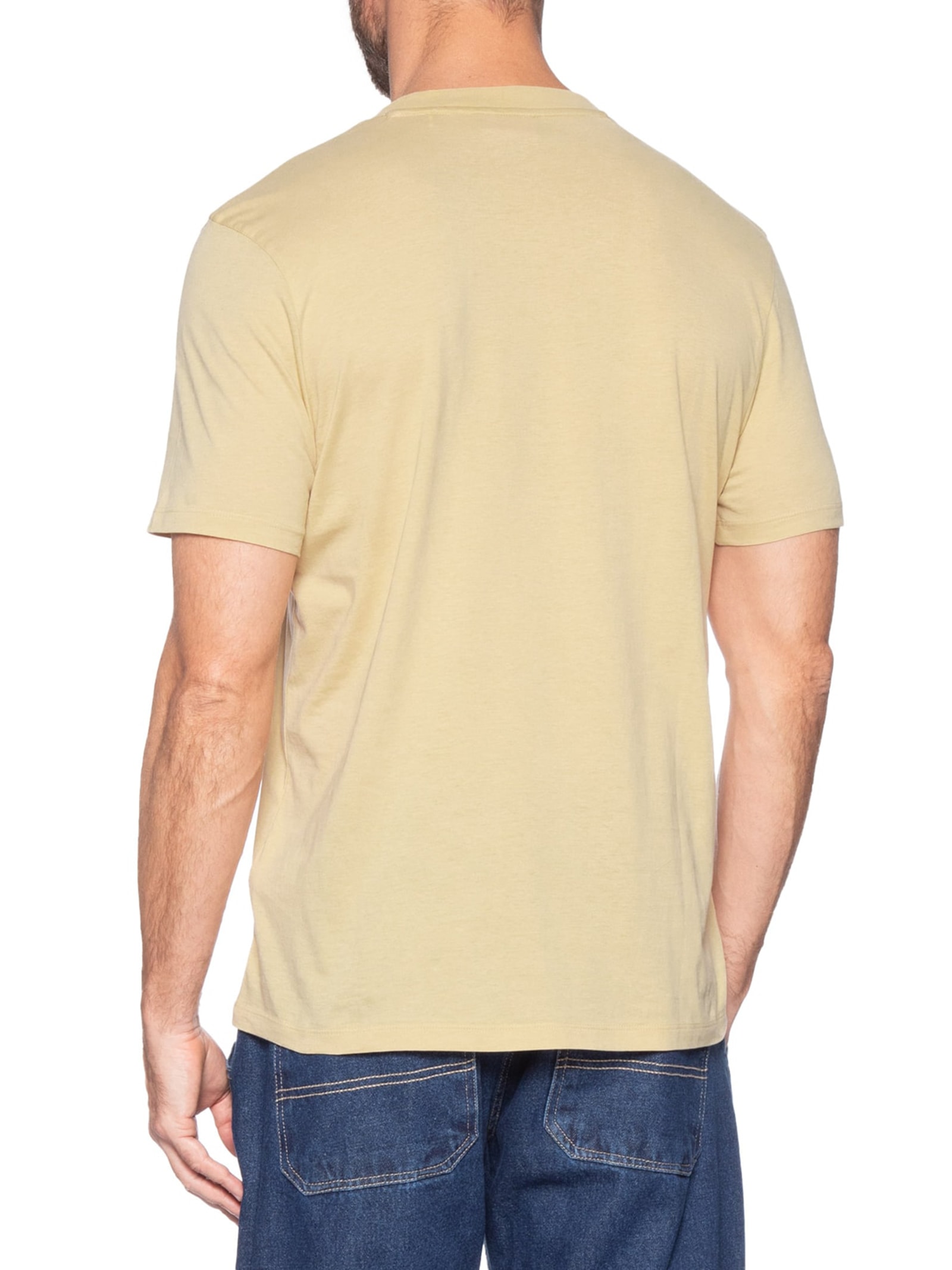 Camiseta Masculina Dulivio Bege Hugo