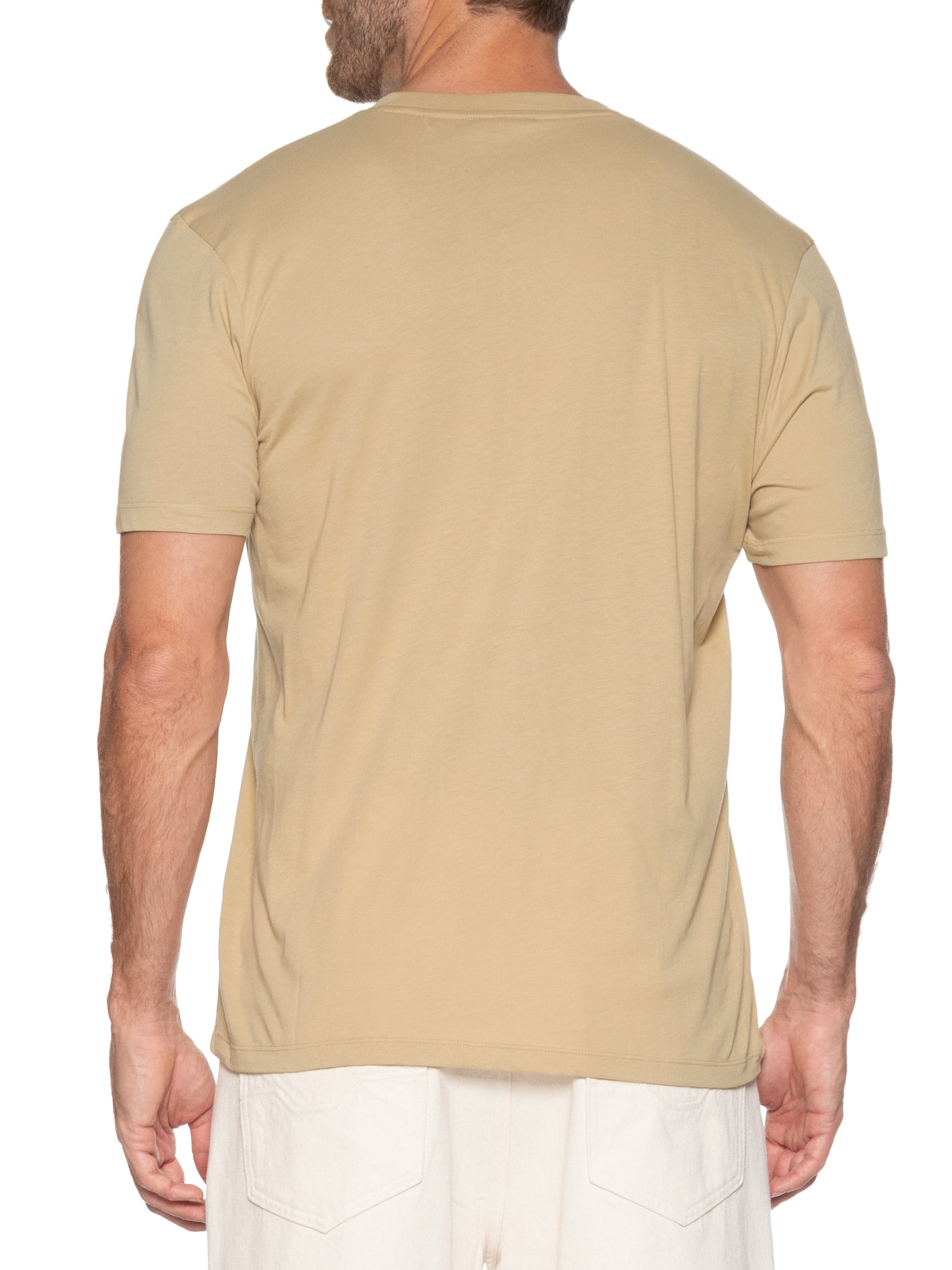 Camiseta Masculina Dulivio Bege Hugo