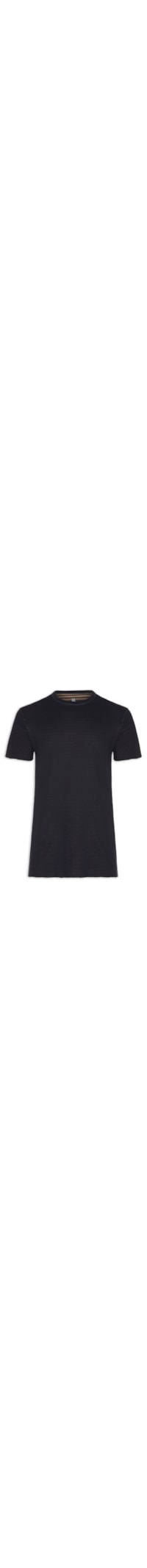 Camiseta Masculina Dupla Face Fio Tinto Basic - Azul