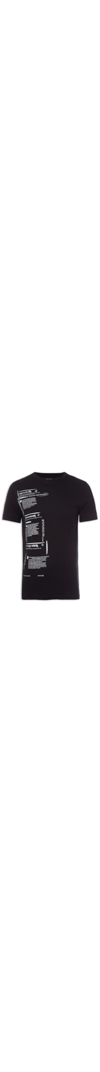 Camiseta Masculina E Bandeiras - Preto
