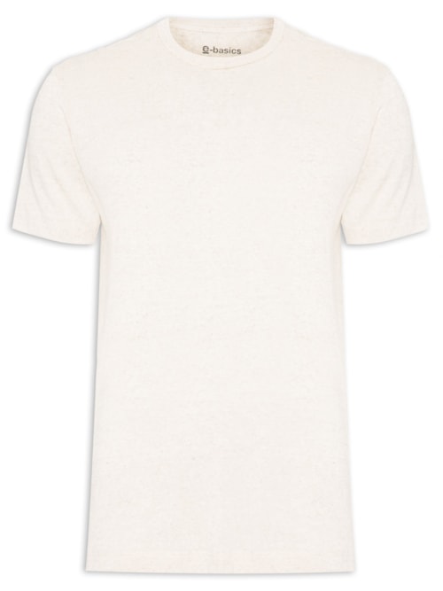 Camiseta Masculina Eco Blend E-Basics – Bege