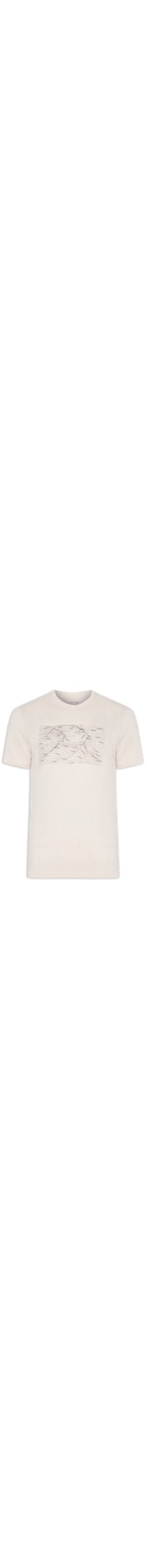 Camiseta Masculina Eco Blend Waves - Off White