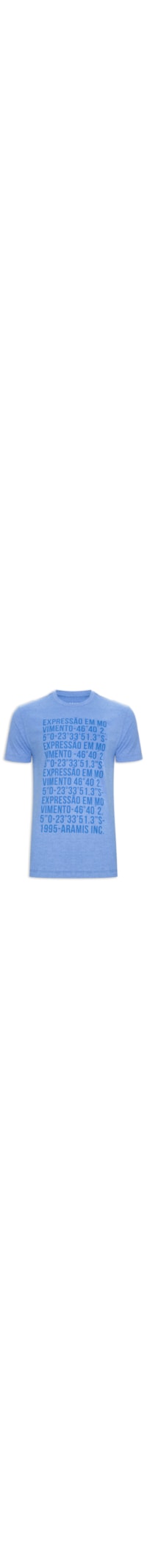 Camiseta Masculina Eco Pet Estampa Repeat - Azul