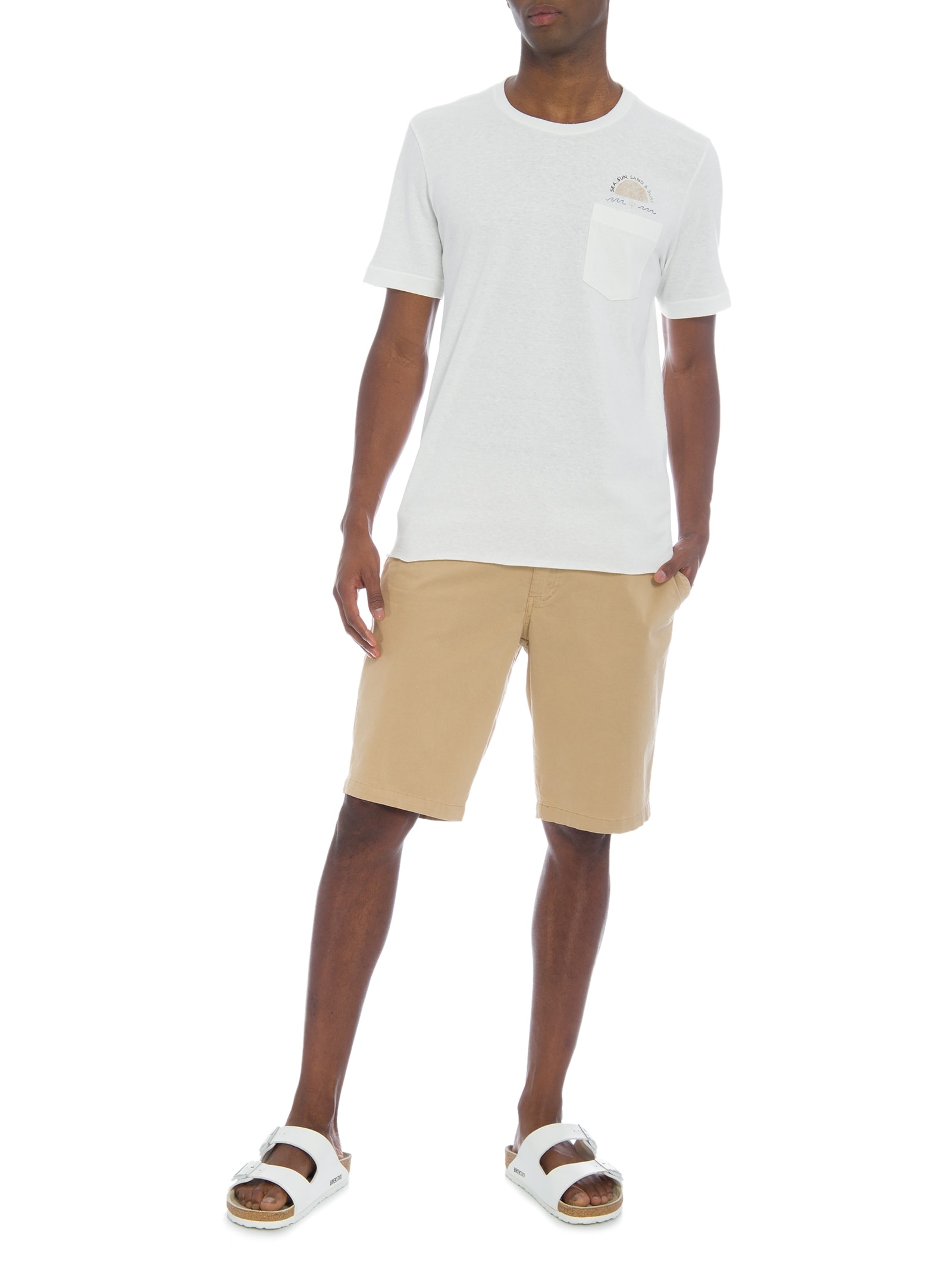 Camiseta Masculina Eco Rust Sun Branco Osklen