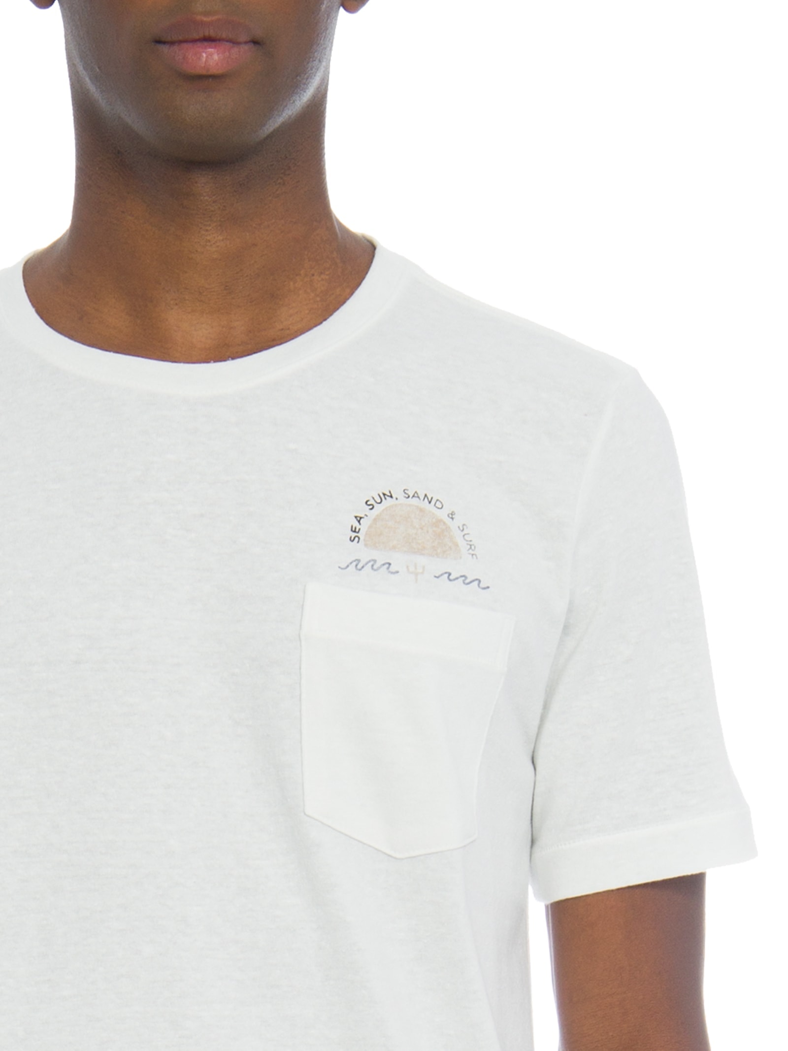 Camiseta Masculina Eco Rust Sun Branco Osklen