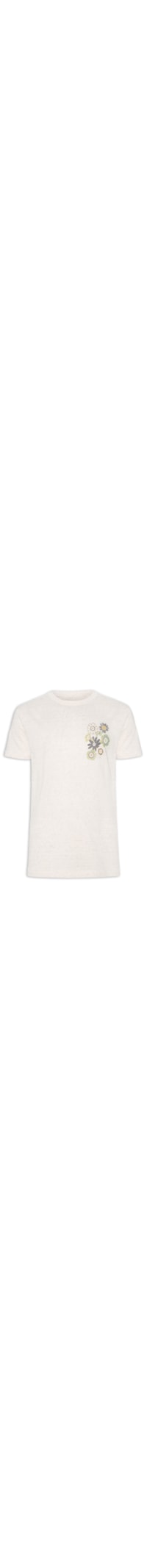 Camiseta Masculina Ecoblend Light Floral - Bege