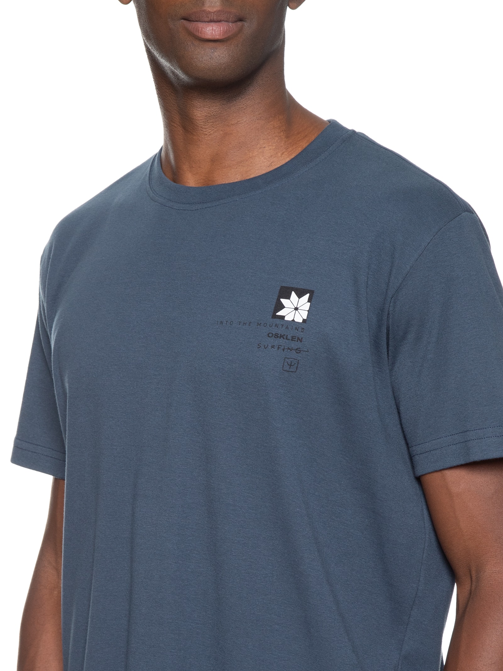 Camiseta Masculina Elements Azul Osklen