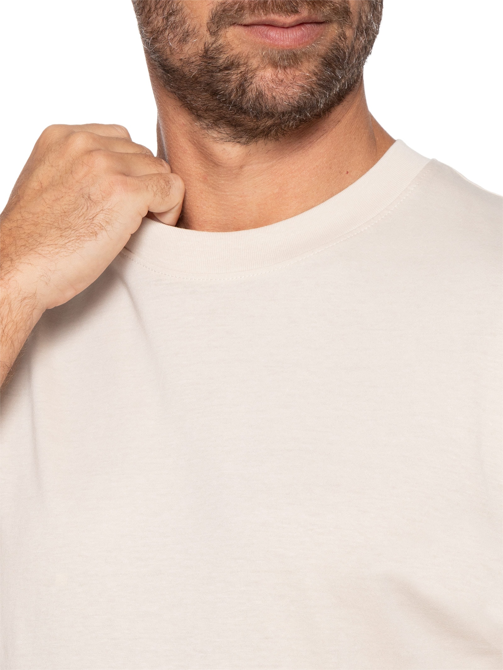 Camiseta Masculina Em Algodão Orgânico Bege Jack & Jones