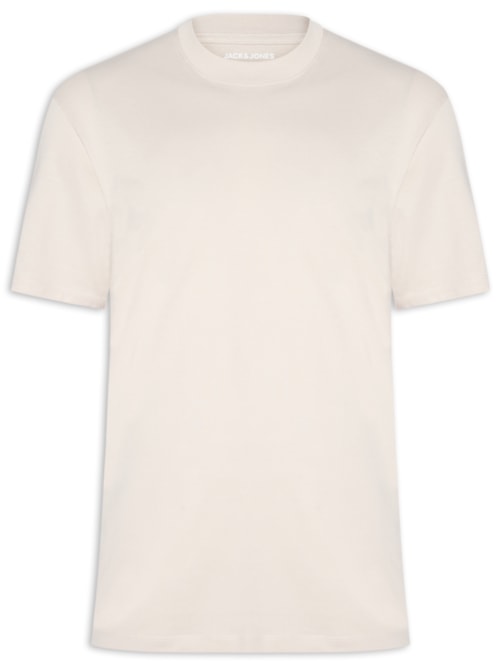 Camiseta Masculina Em Algodão Orgânico – Bege