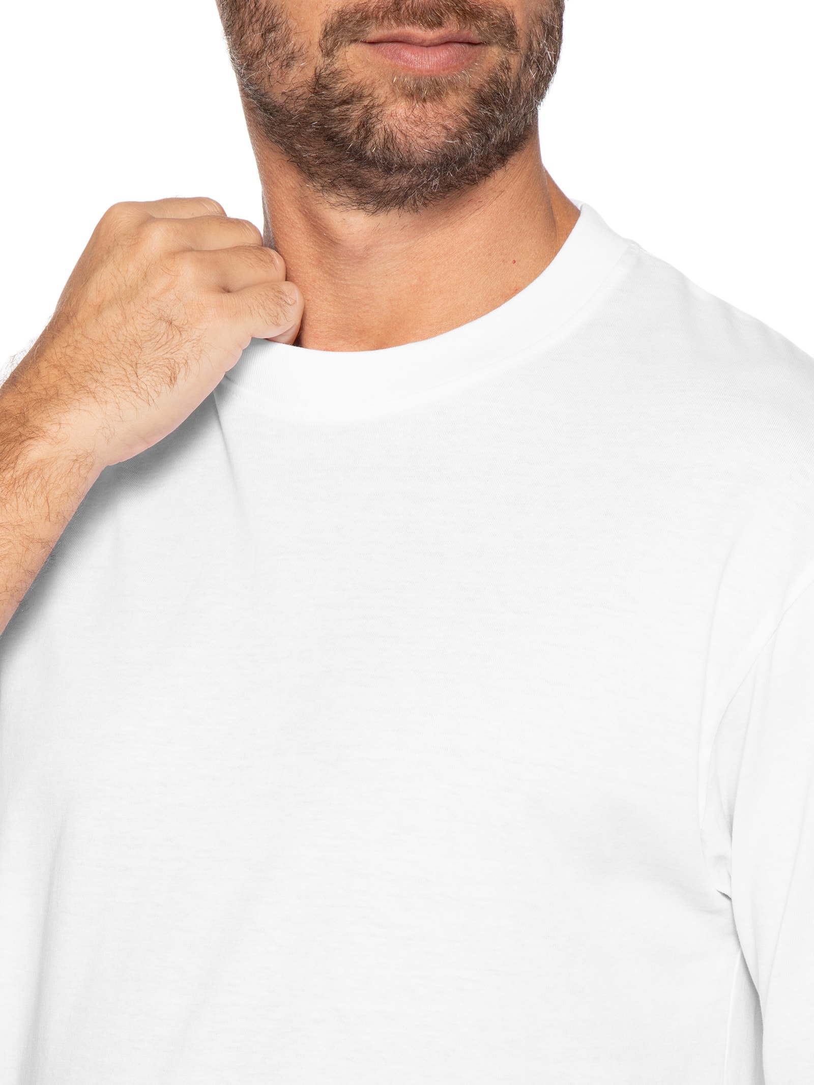 Camiseta Masculina Em Algodão Orgânico Branco Jack & Jones