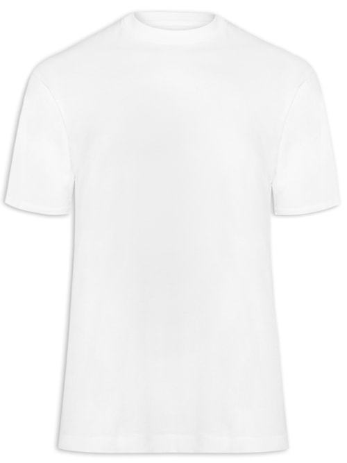 Camiseta Masculina Em Algodão Orgânico – Branco