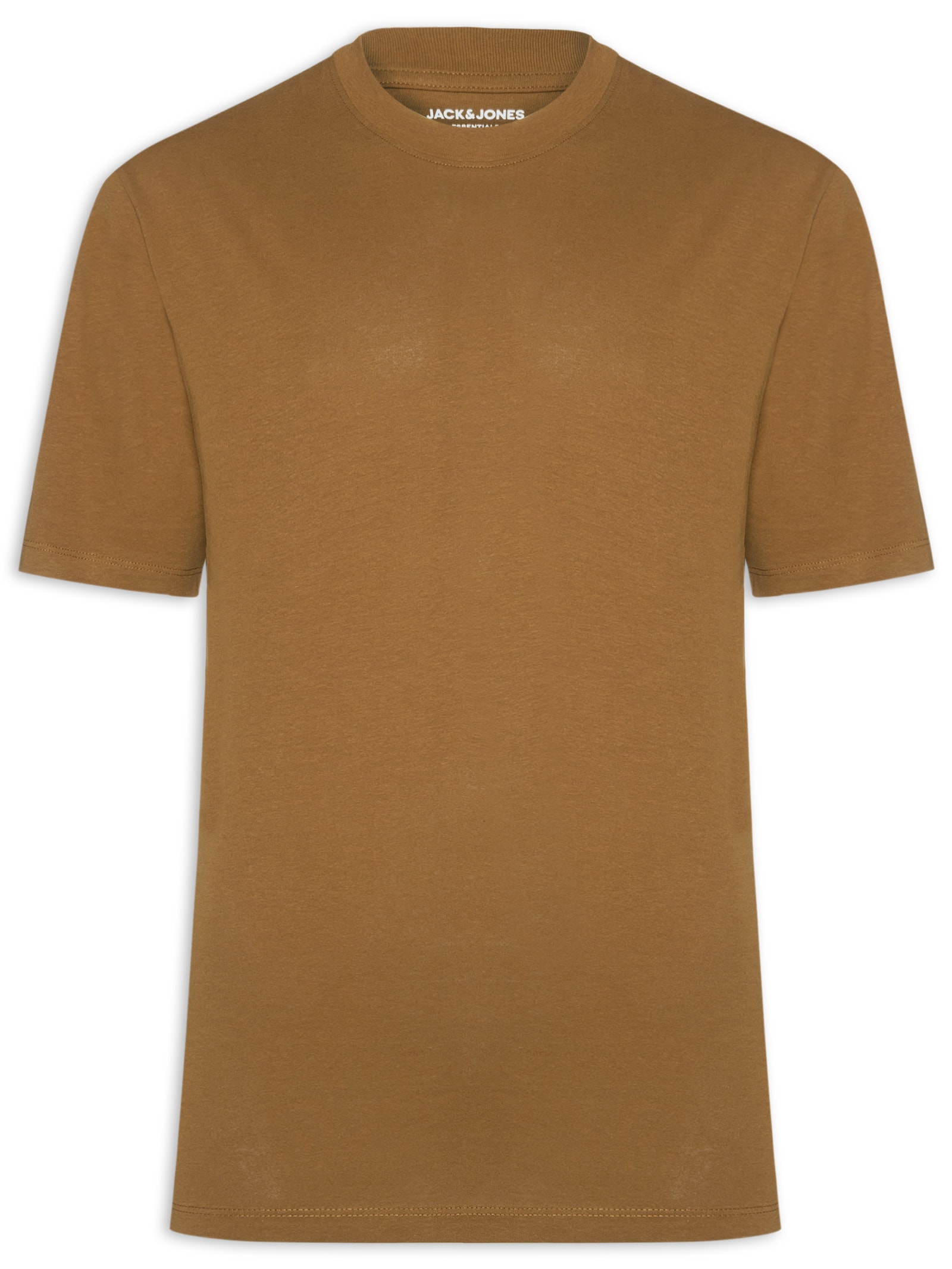 Camiseta Masculina Em Algodão Orgânico Marrom Jack & Jones