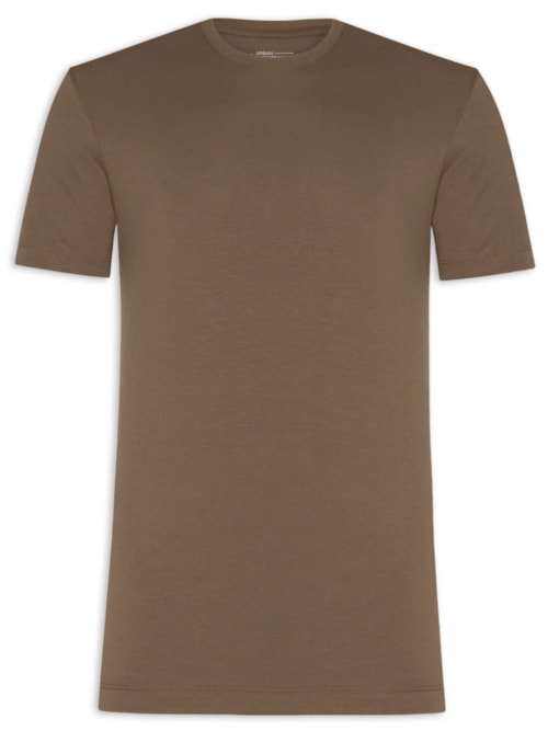 Camiseta Masculina em Algodão Pima Performing – Marrom