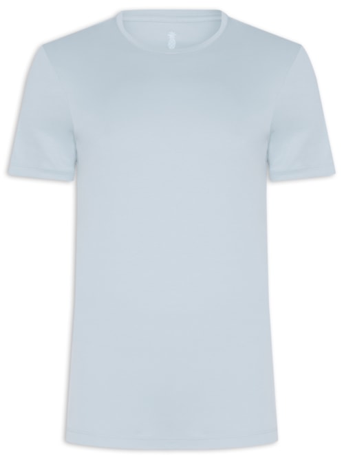 Camiseta Masculina Em Algodão Pima Peruano – Azul