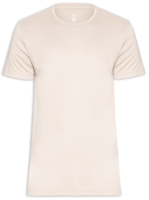 Camiseta Masculina Em Algodão Pima Peruano – Bege