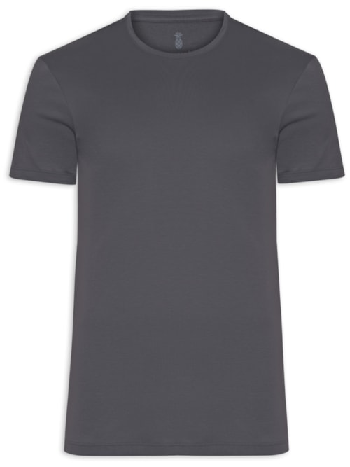 Camiseta Masculina Em Algodão Pima Peruano – Preto