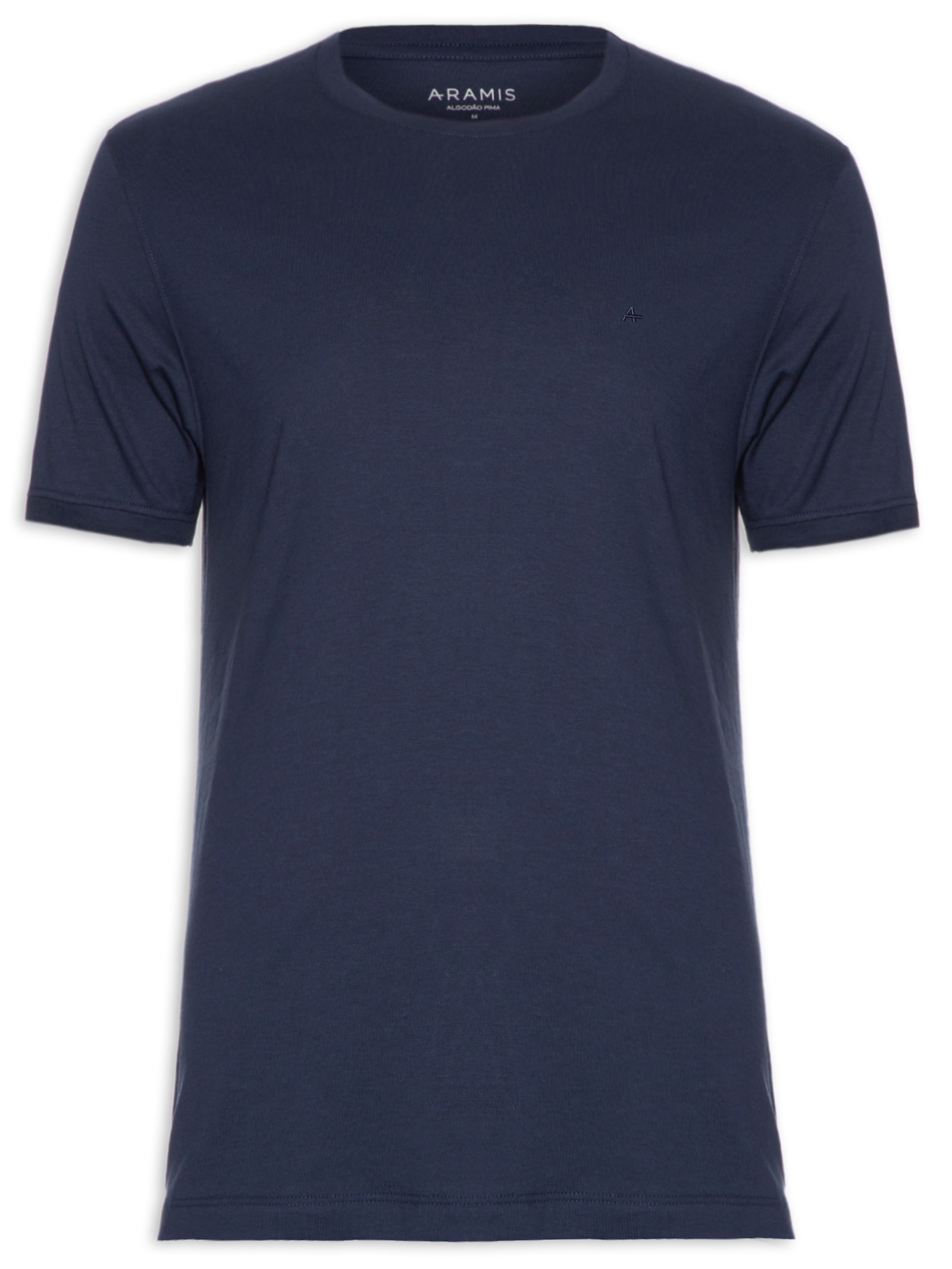 Camiseta Masculina em Algodão Pima Surton Azul Aramis