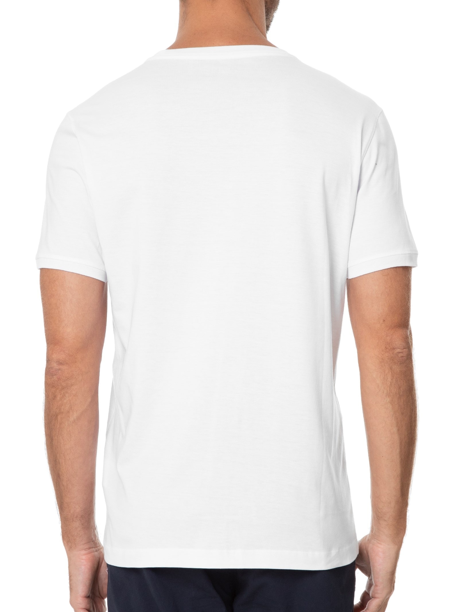 Camiseta Masculina Em Algodão Pima Surton Branco Aramis