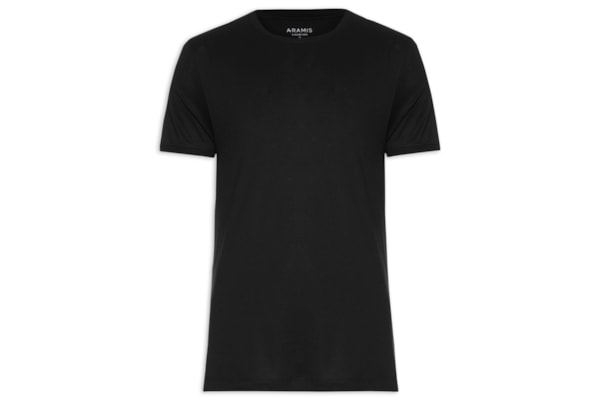 Camiseta Masculina em Algodão Pima Surton - Preto