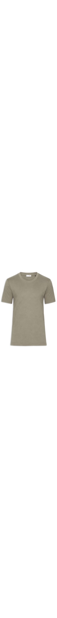 Camiseta Masculina Em Fibra Natural Lyocell Manga Curta - Marrom