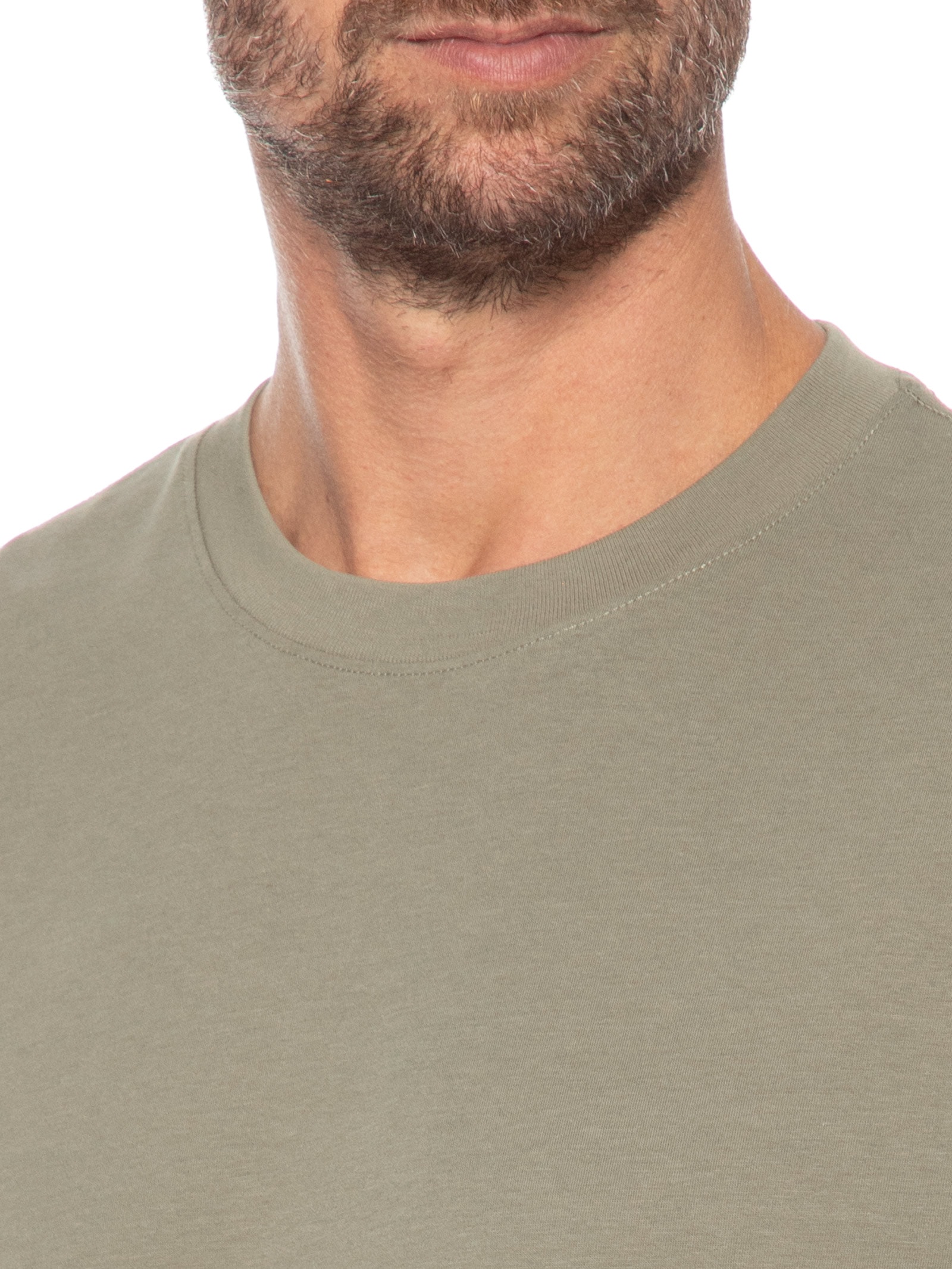 Camiseta Masculina Em Fibra Natural Lyocell Manga Curta Marrom '2 Essential