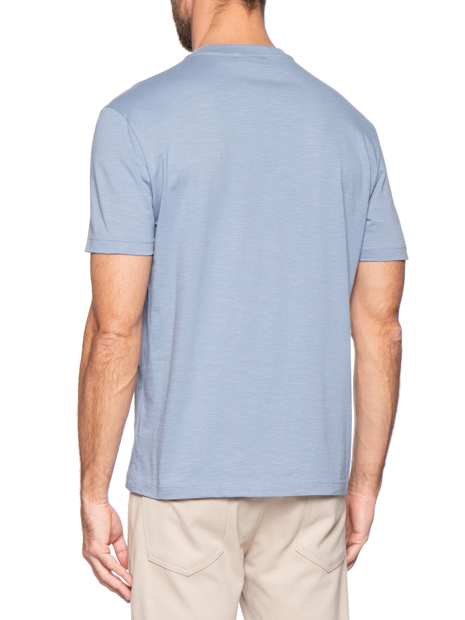 Camiseta Masculina em Flame – Azul Calvin Klein